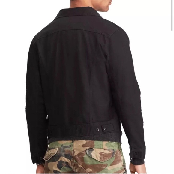 Polo Ralph Lauren Black Denim Trucker Jacket NWT - Picture 2 of 7